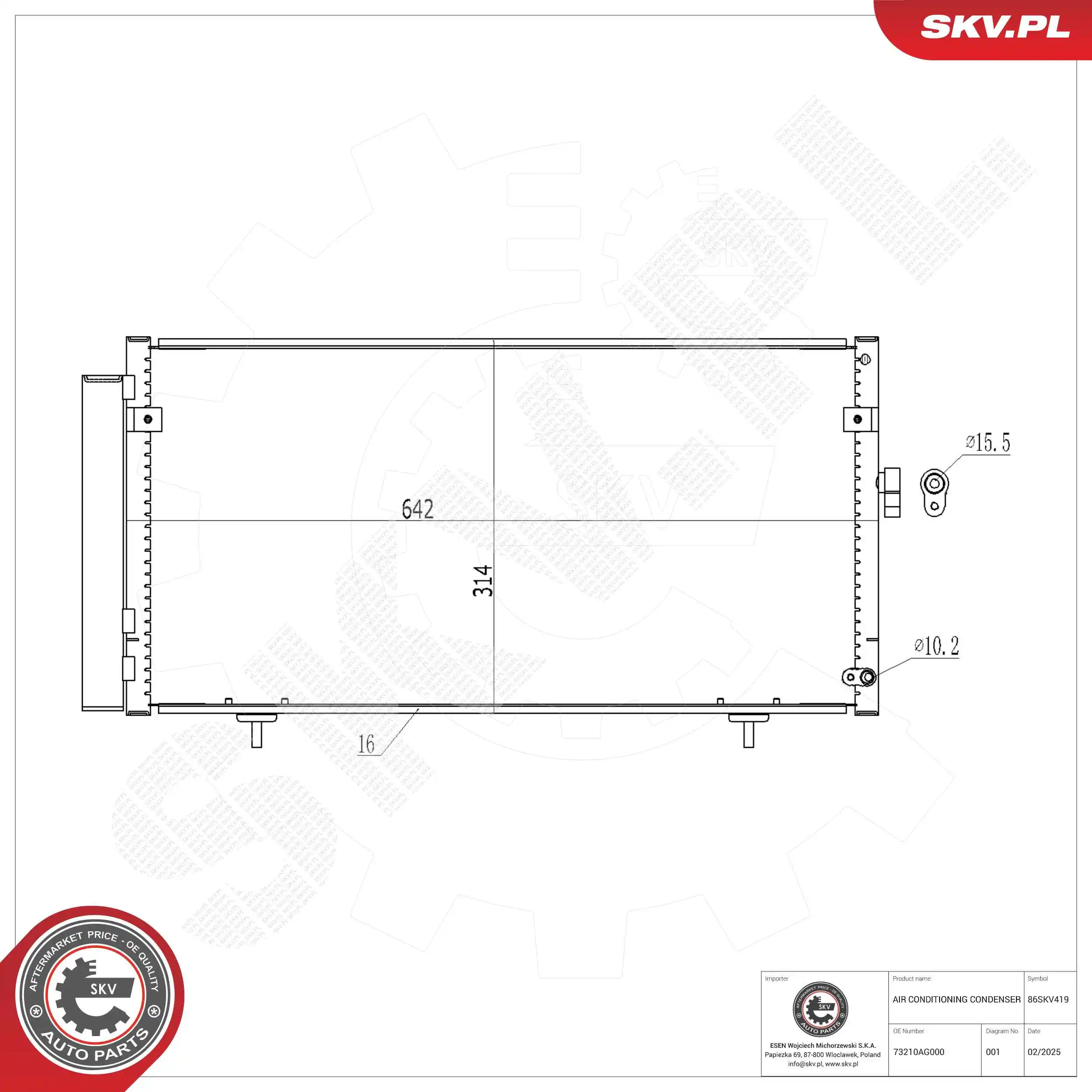 Condenser, air conditioning